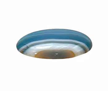 15.45 Karat Oval Cabochon Naturlig Agat