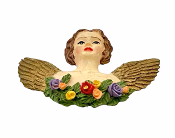 Vintage BROSCH Handmålad