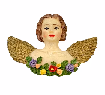 Vintage BROSCH Handmålad