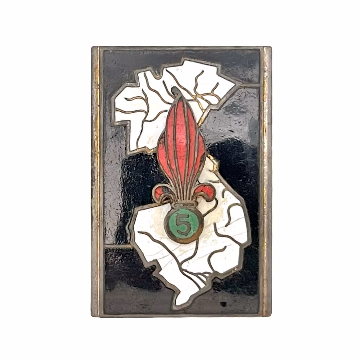 Frankrike 5a utländska infanteriregementet slätt rygg DRAGO PARIS G1154