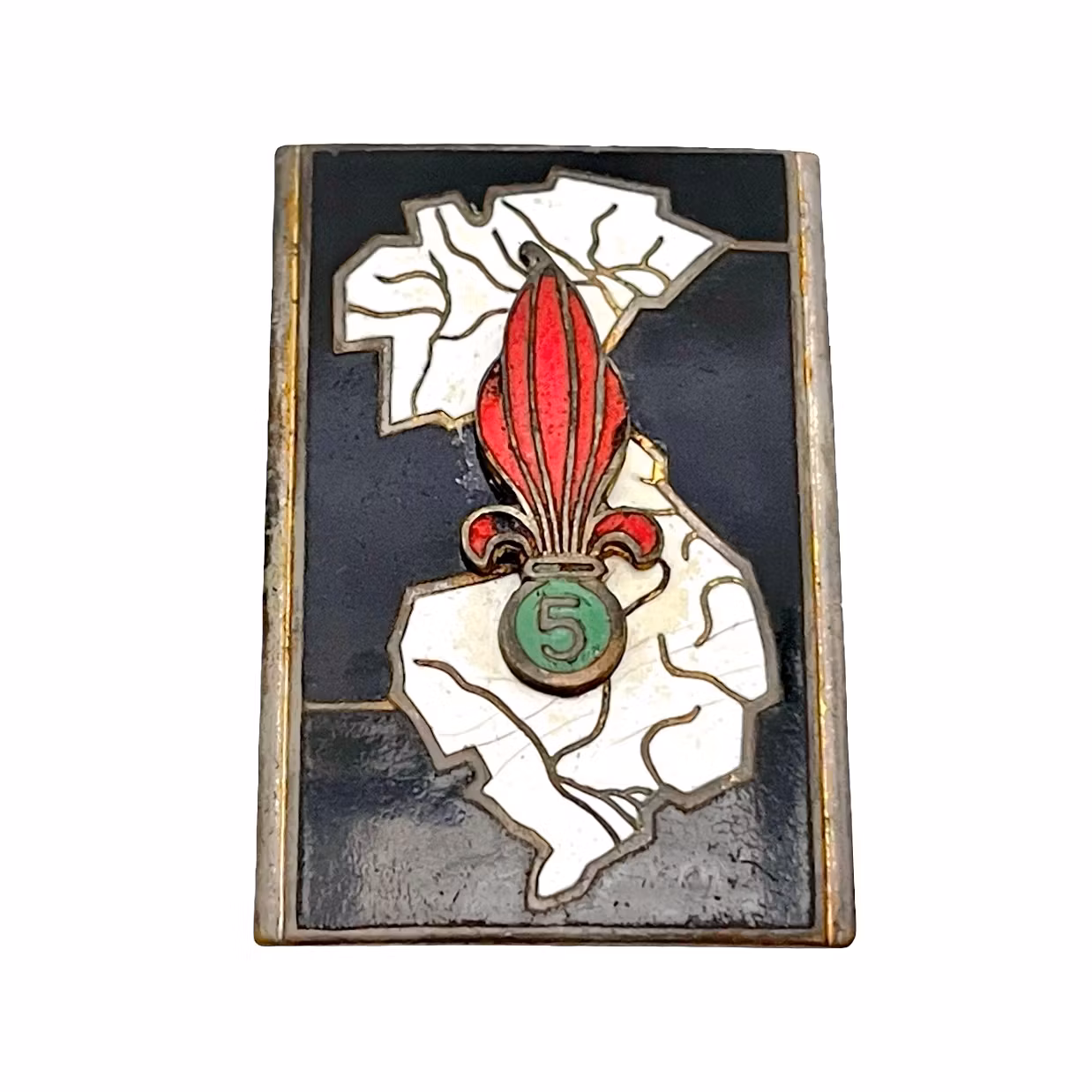 Frankrike 5a utländska infanteriregementet slätt rygg DRAGO PARIS G1154