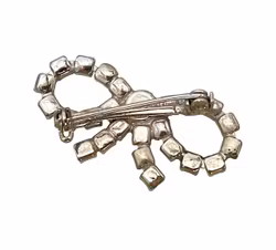 Vintage BROSCH - Vitmetall