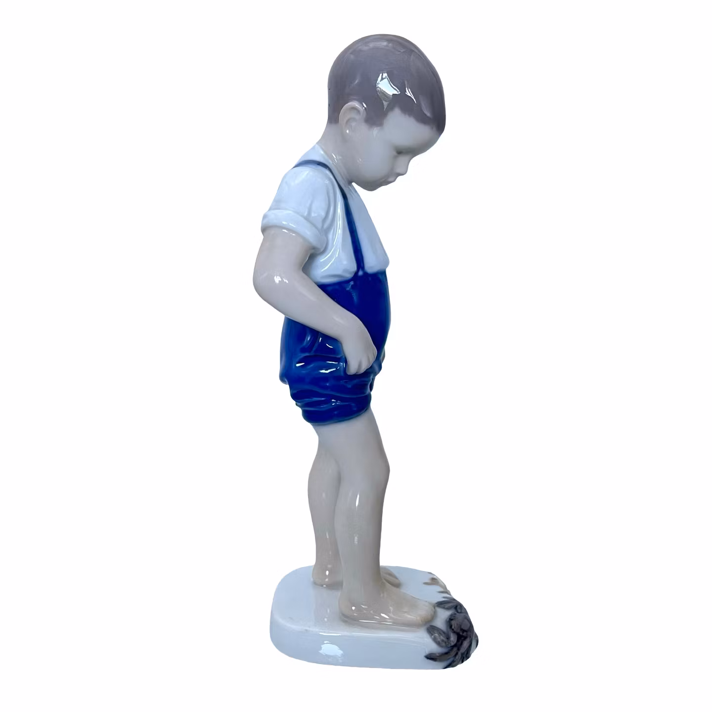 FIGURIN, Porslin,  Pojke vid krabba, Bing & Gröndahl, Danmark