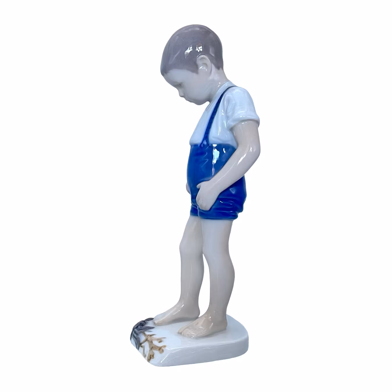 FIGURIN, Porslin,  Pojke vid krabba, Bing & Gröndahl, Danmark