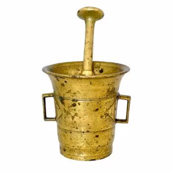 MORTEL, Skultuna Bruk, Nr 4, Med stöt, 1800-tal.