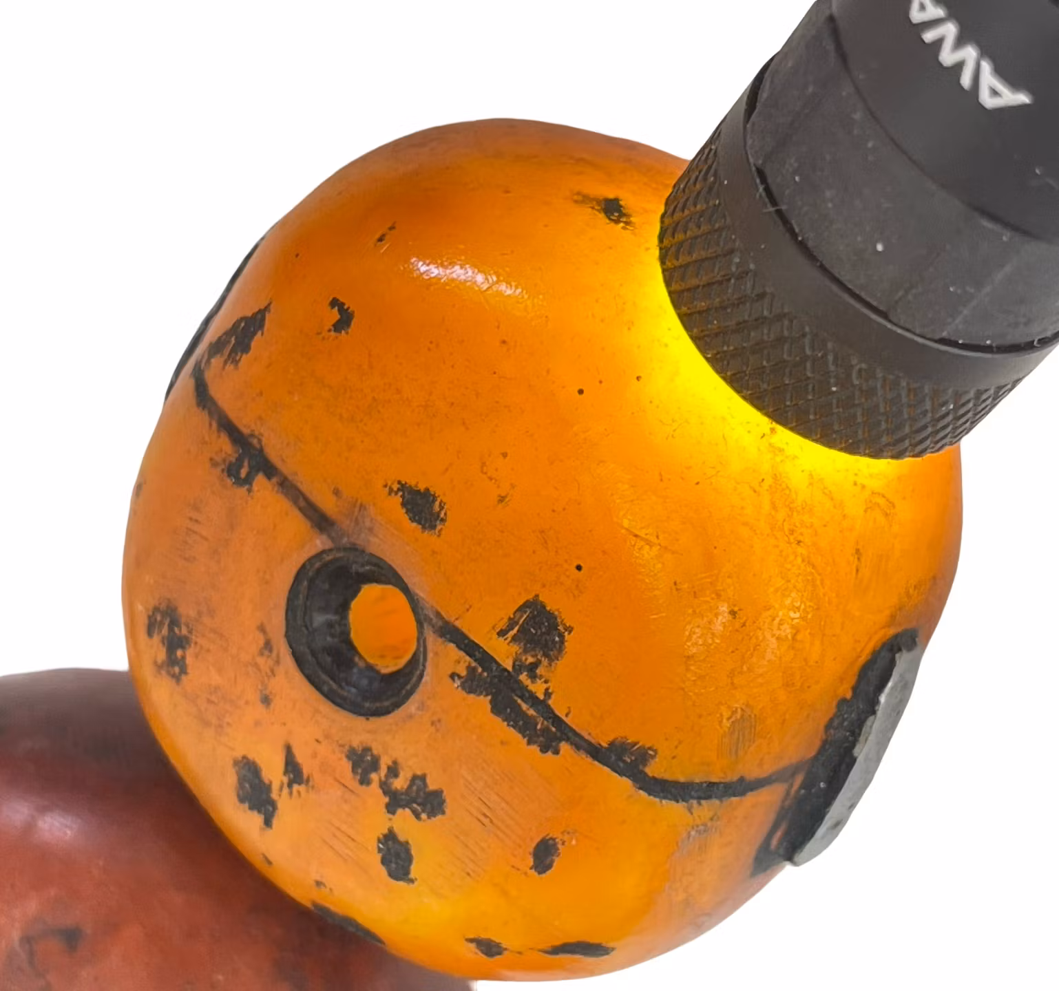 Duża kolekcja antycznych koralików BAKELIT 1240g, 71–30 mm