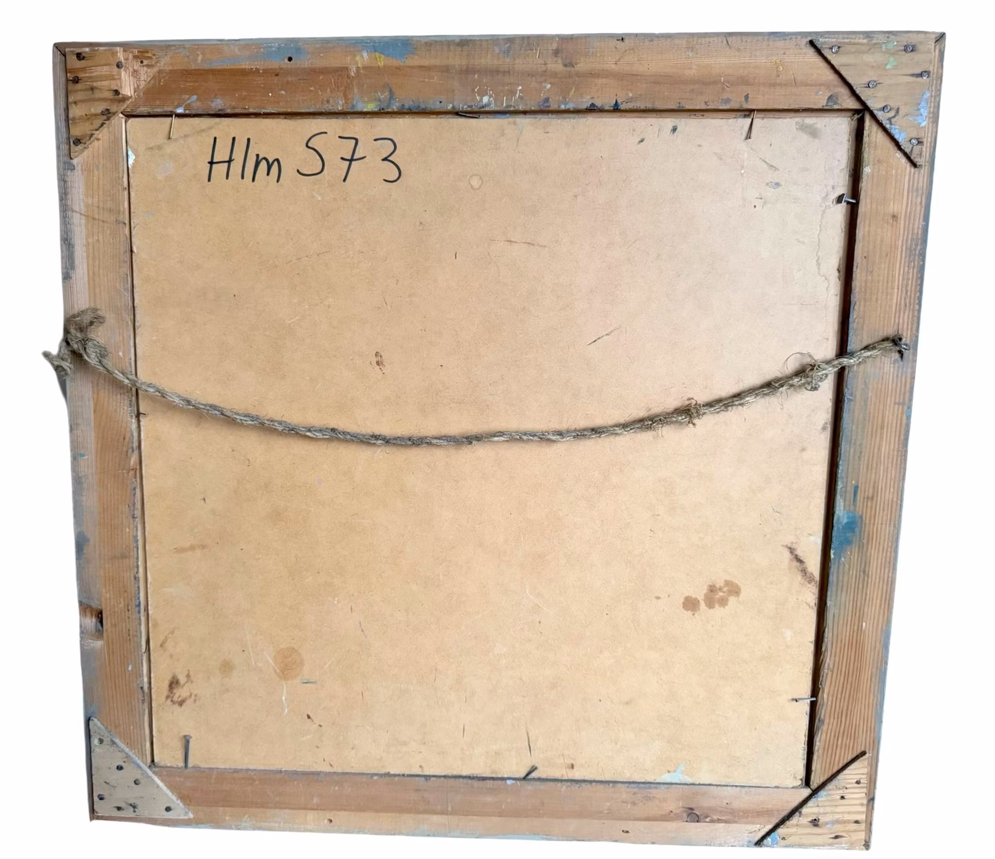 Astrid Hede (1917–2002), Oljemålning landskap med stuga och väg