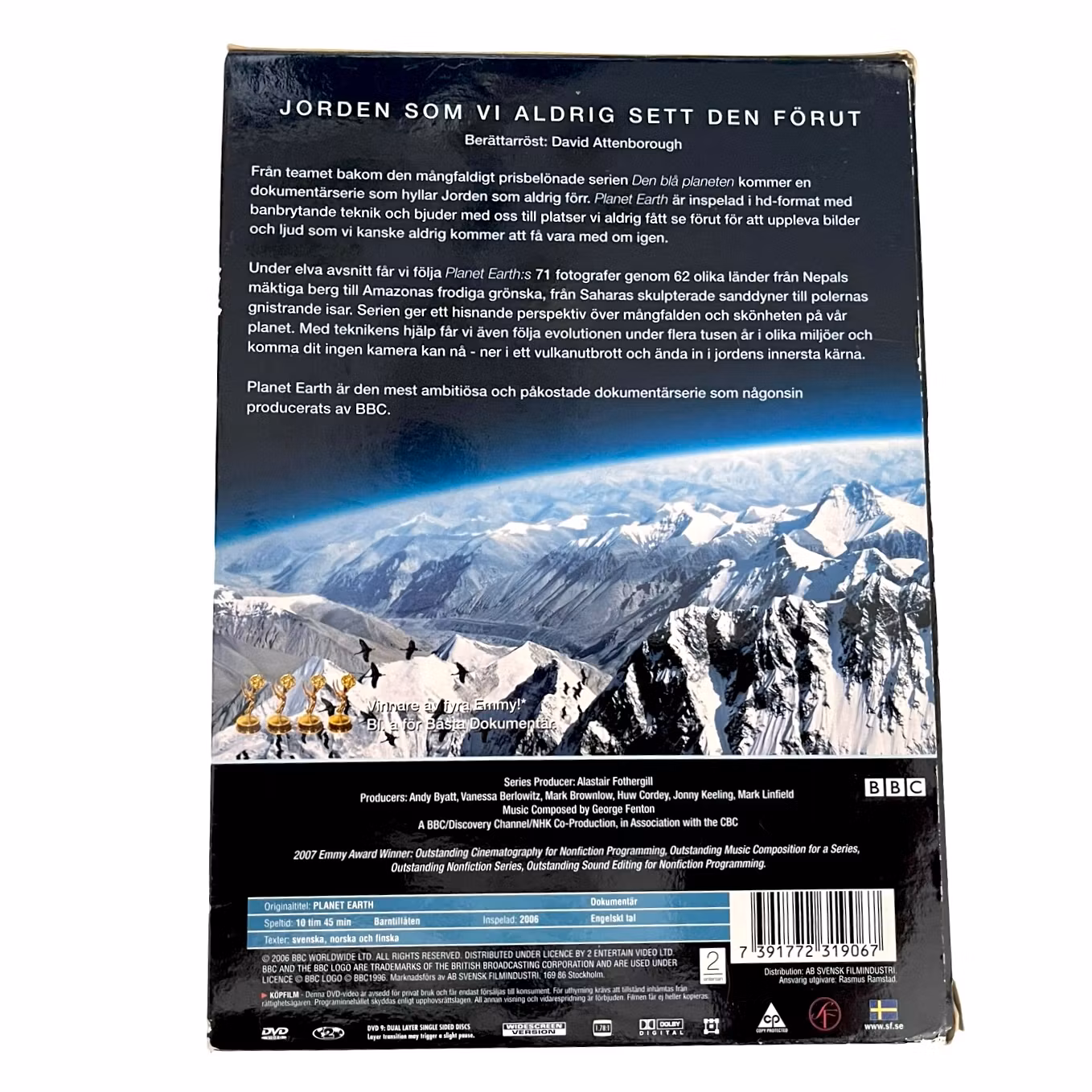 Planet Earth – BBC-dokumentarserie (5-disks DVD-bokssæt), komplet serie