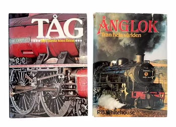 Tåg & Ånglok - 2 BÖCKER om tåg och lok med färgfoton