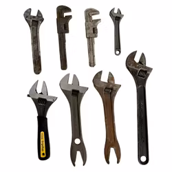 8 wrenches & pipe wrenches – Bahco etc. – mixed condition, some unused