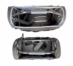 2 Werkzeugtaschen, praktisch und robust mit Metalltragegriff und abnehmbarem Schultergurt