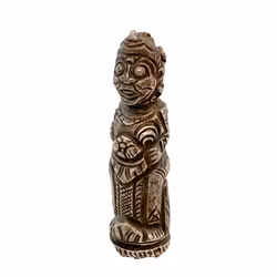 Antique Ethnographic Silver Figure - Asia
