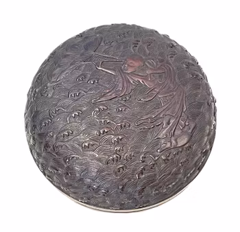 Kina, Qianlong (1735-1796) Märke och period, Lackarbete ask med lock