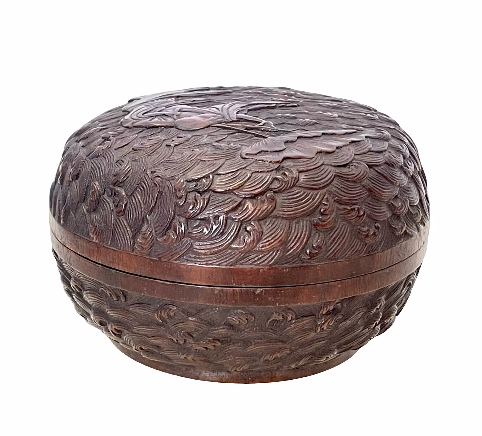 Kina, Qianlong (1735-1796) Mærke og periode, Lakværksæske med låg