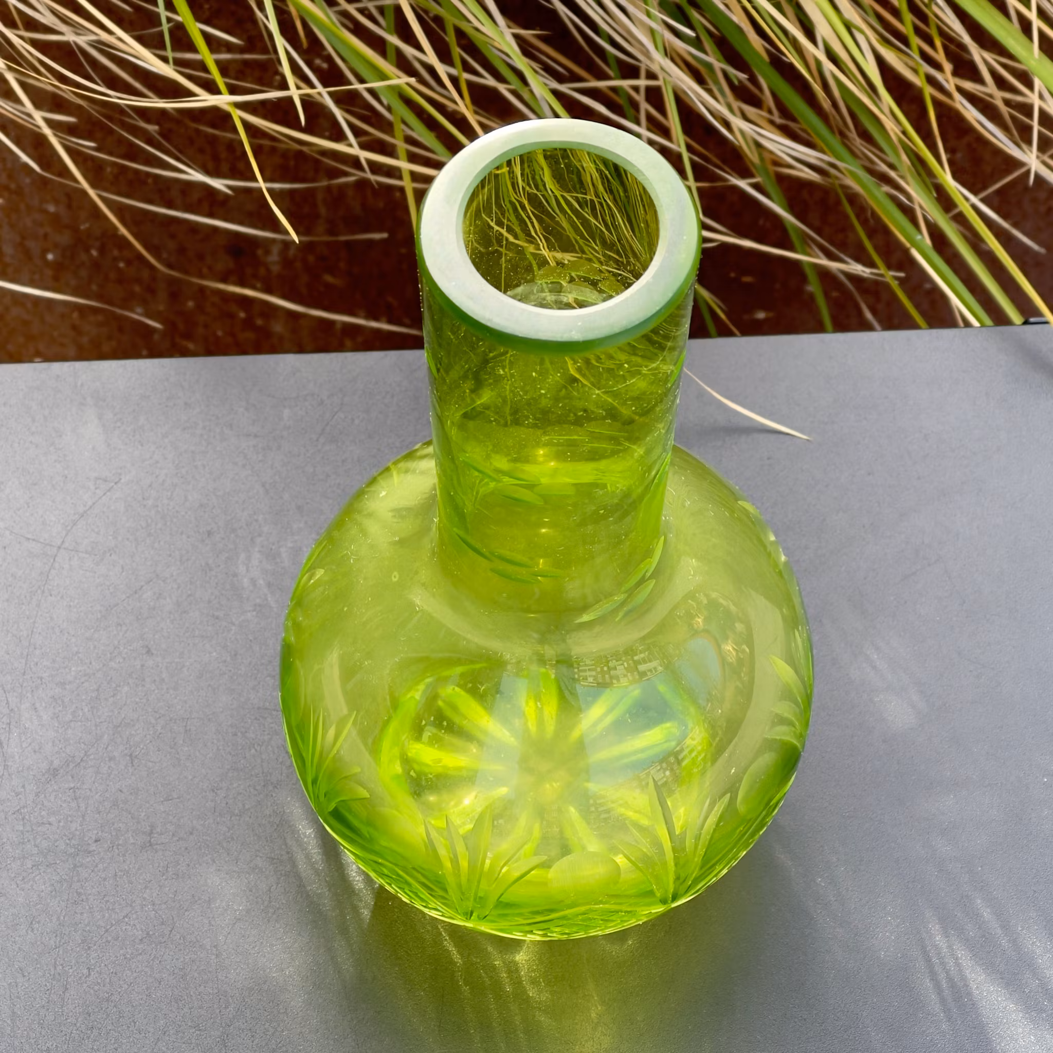 Antik Böhmisk glaskonst från sekelskiftet 1900