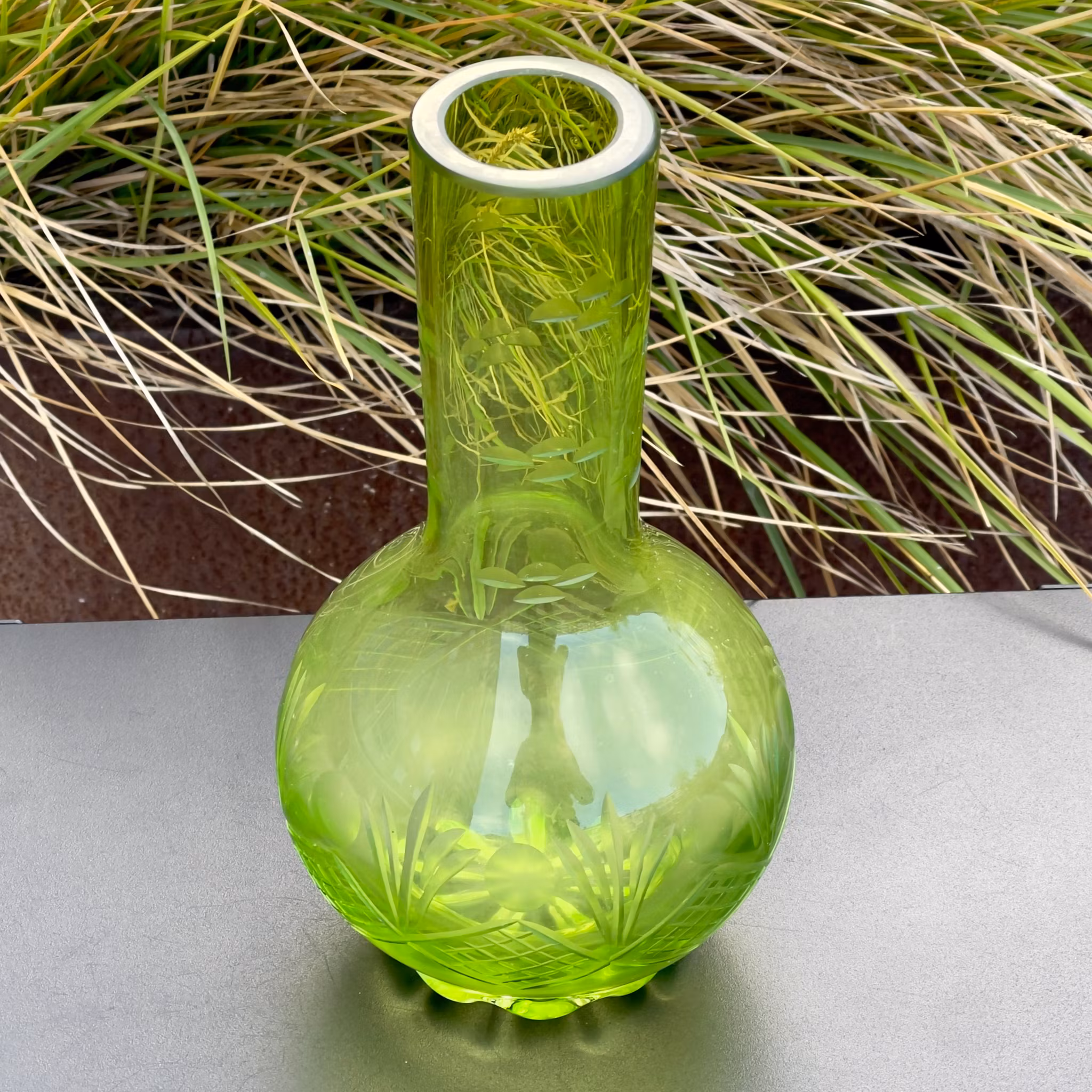 Antik Böhmisk glaskonst från sekelskiftet 1900