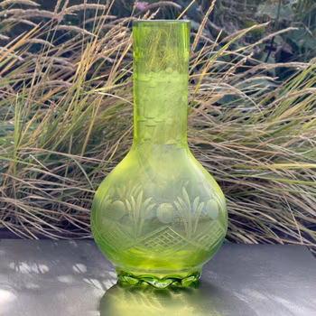 Antik Böhmisk glaskonst från sekelskiftet 1900