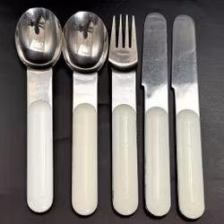 Bodum AG bestik - Bistro serie, 1970'erne, hvid