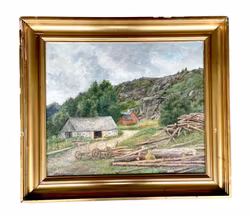 Carl Sihlfors (1876–1940) – Ölgemälde auf Leinwand 1913