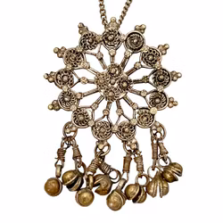 Older Oriental pendant in filigree technique – Handmade with ball details