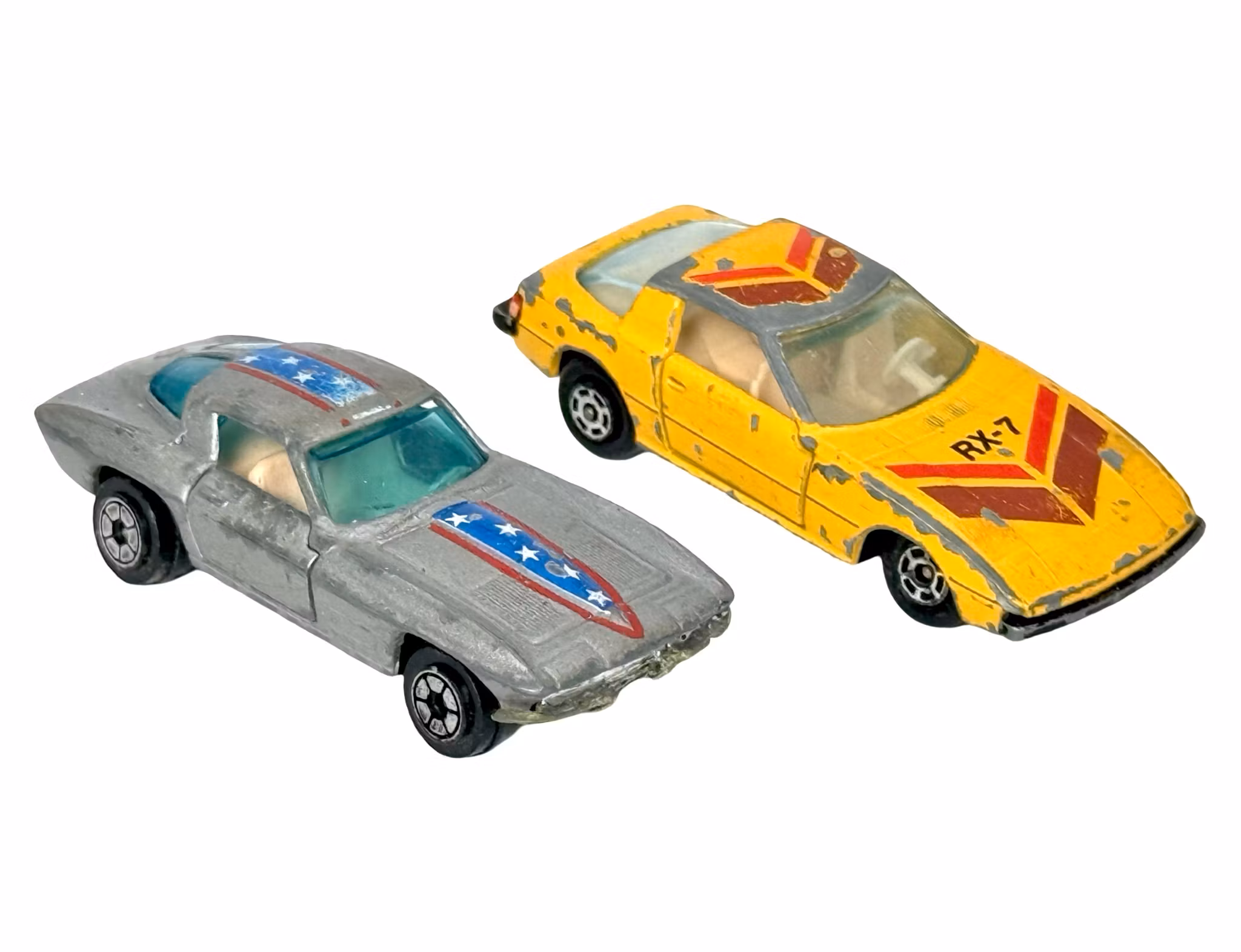 2 st Yatming bilar – Mazda RX-7 & Corvette 1963 – Hong Kong