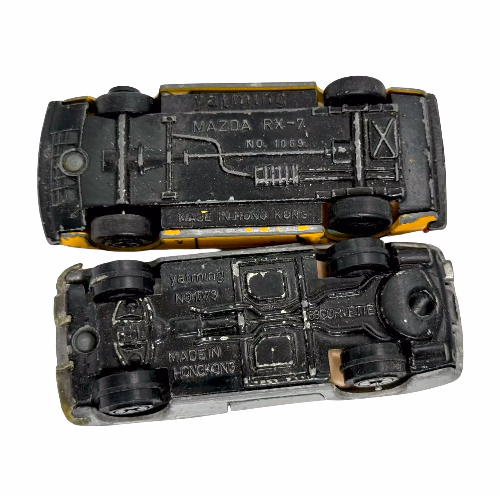 2 st Yatming bilar – Mazda RX-7 & Corvette 1963 – Hong Kong