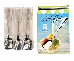 WMF Eislöffel – 6 glasskedar i rostfritt stål (Cromargan 18/10)