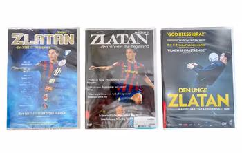 Zlatan Ibrahimović – Inplastade 3 DVD Dokumentärer, Blådårar 2, Den Störste & Den Unge Zlatan
