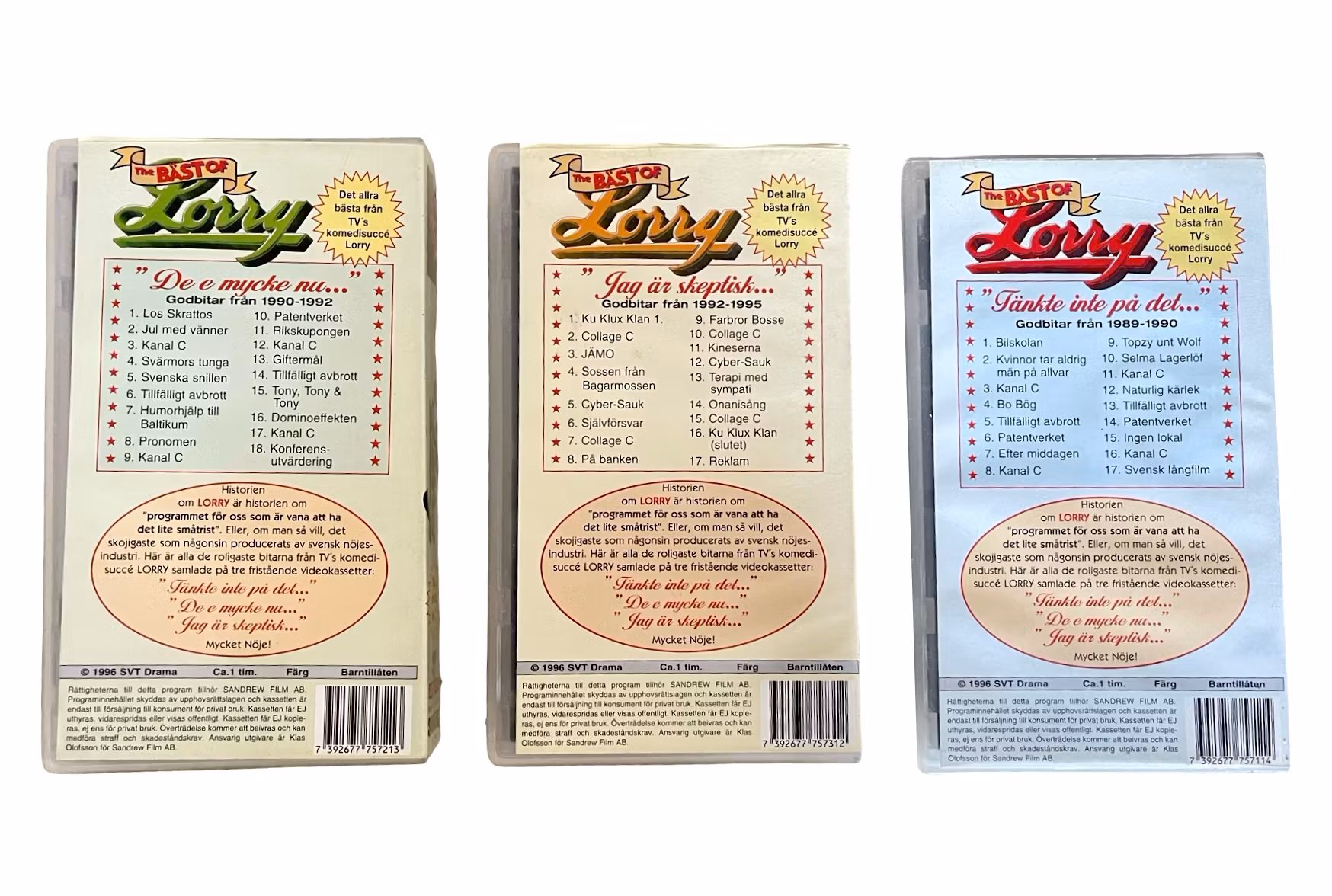 Il meglio di Lorry – 3 videocassette VHS (collezione completa)
