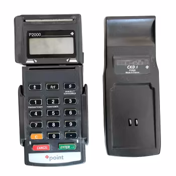 Point P2000 Kortterminal med basstation, laddare och tillbehör
