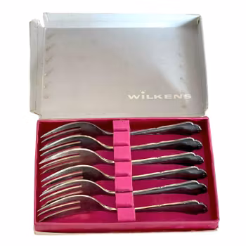 Wilkens dessertgafflar – set om 6 st med originalask