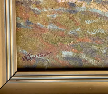 H. Torsson, Oljemålning på duk, Signerad