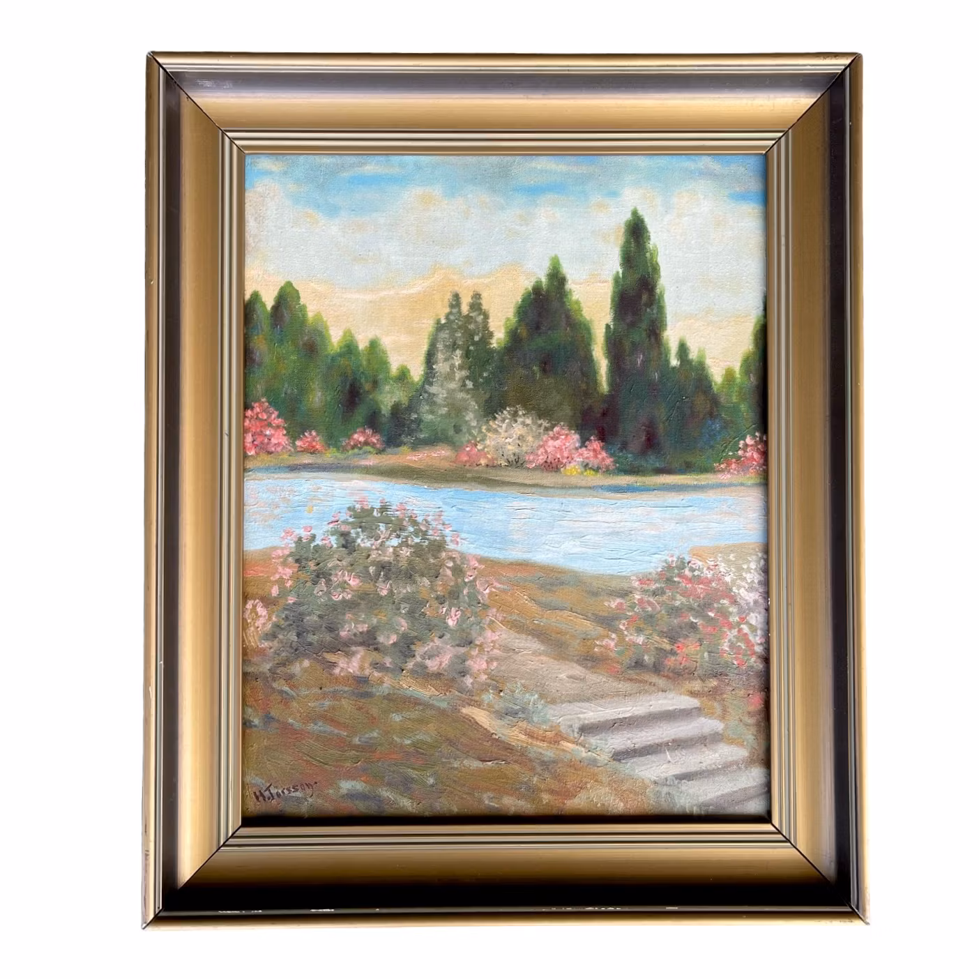 H. Torsson, Oljemålning på duk, Signerad