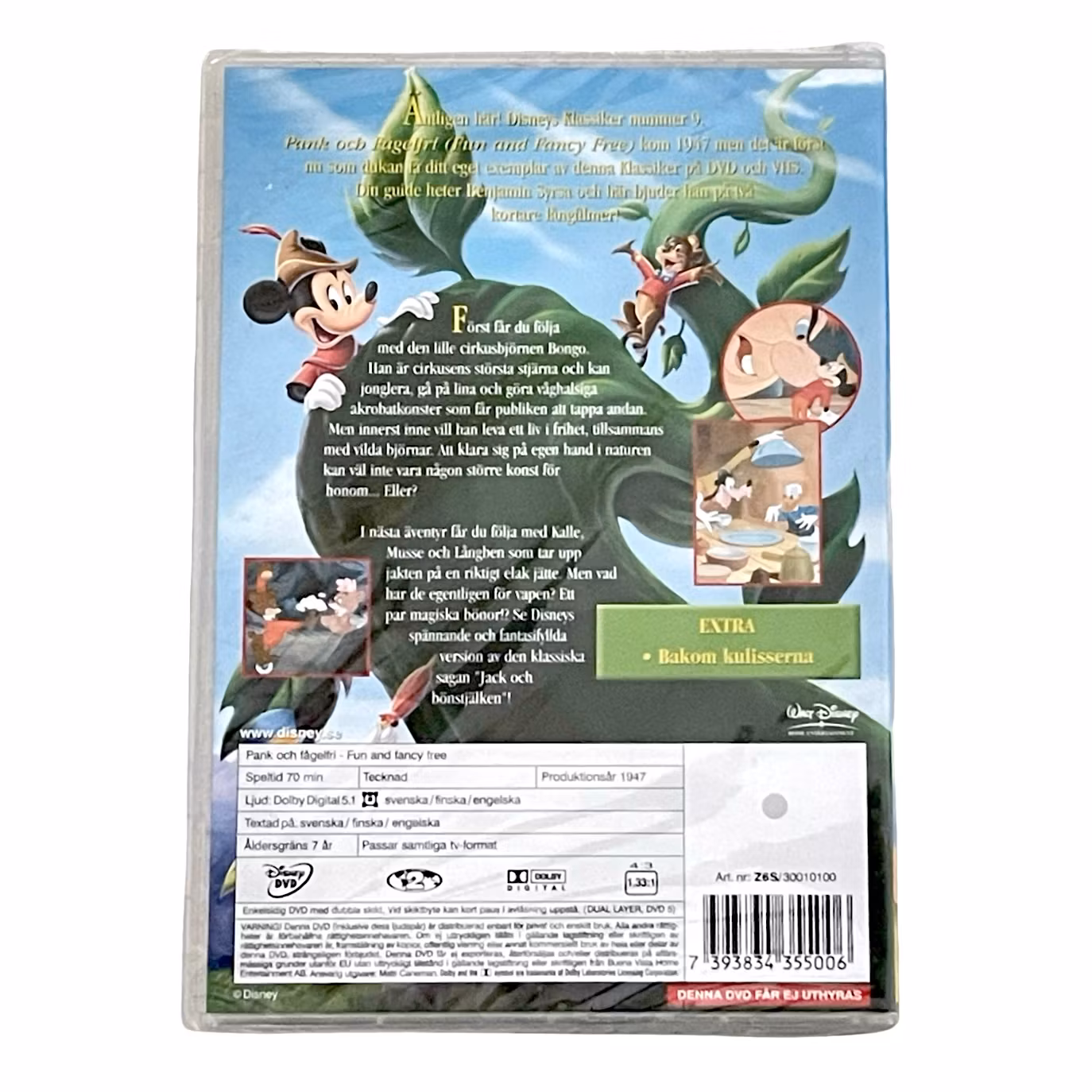 Pank och Fågelfri - Walt Disney Klassiker nr. 9 - Inplastad DVD