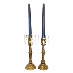 Ljusstakar i massiv mässing med prismor – Design Alf Pålsson