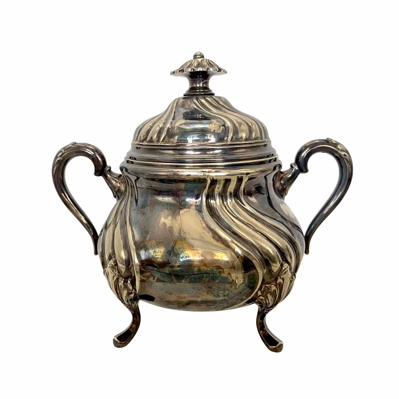 Antikt Kaffeservis i Alpacca – Art Nouveau