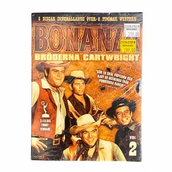 Bonanza – Bröderna Cartwright, Volym 2, (5-disc, Inplastad DVD)
