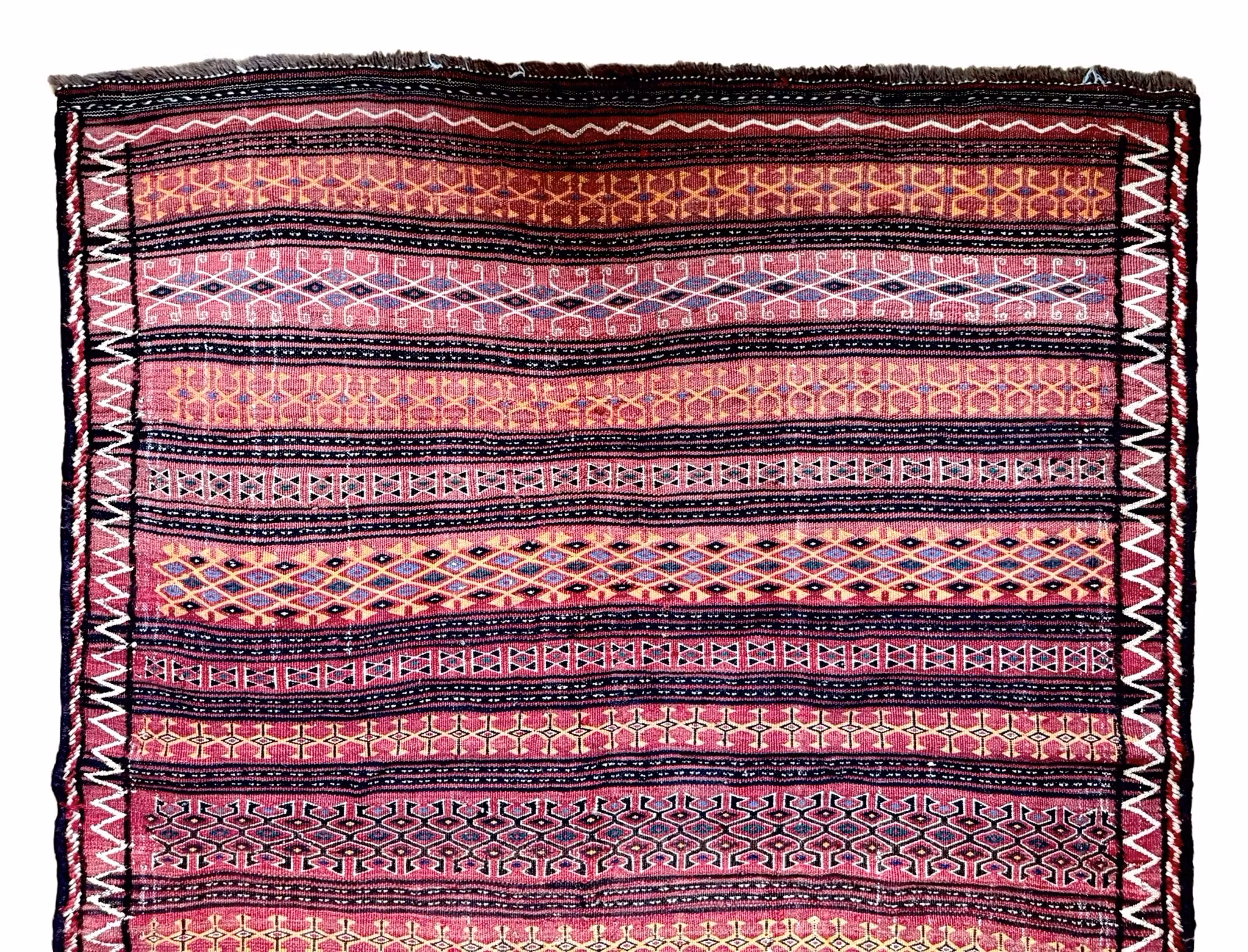 Antik kurdisk matta, ull på ull, tidigt 1900-tal