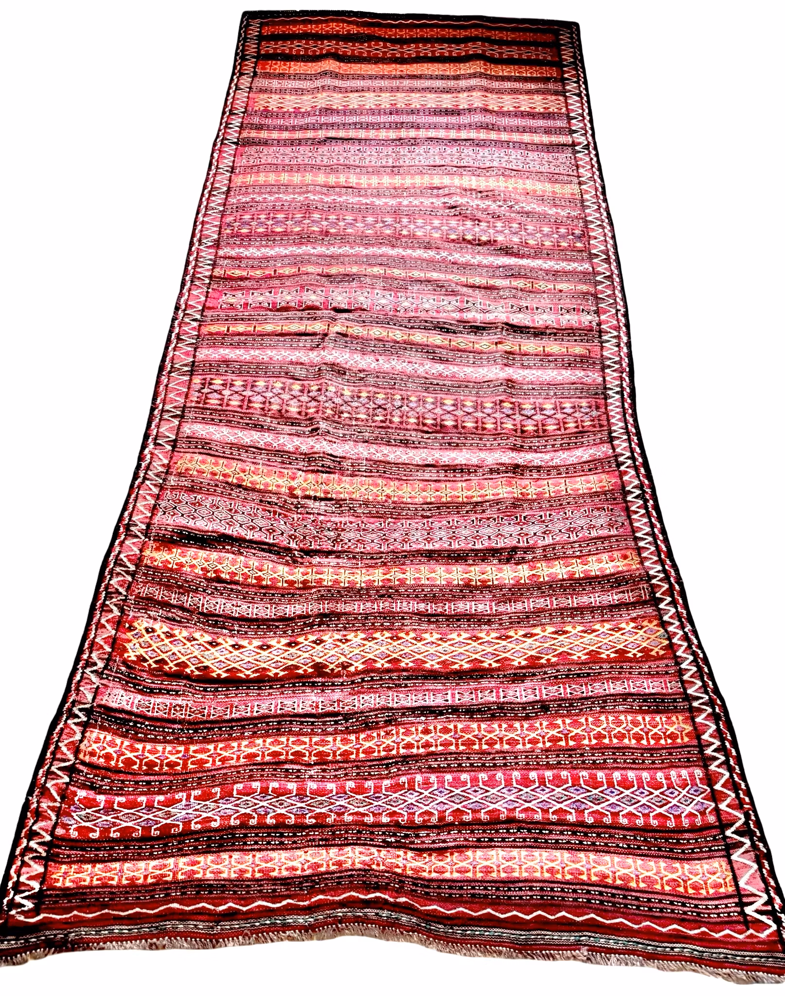 Antik kurdisk matta, ull på ull, tidigt 1900-tal