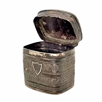 Antik Nederländsk silverdosa - 1800-talet