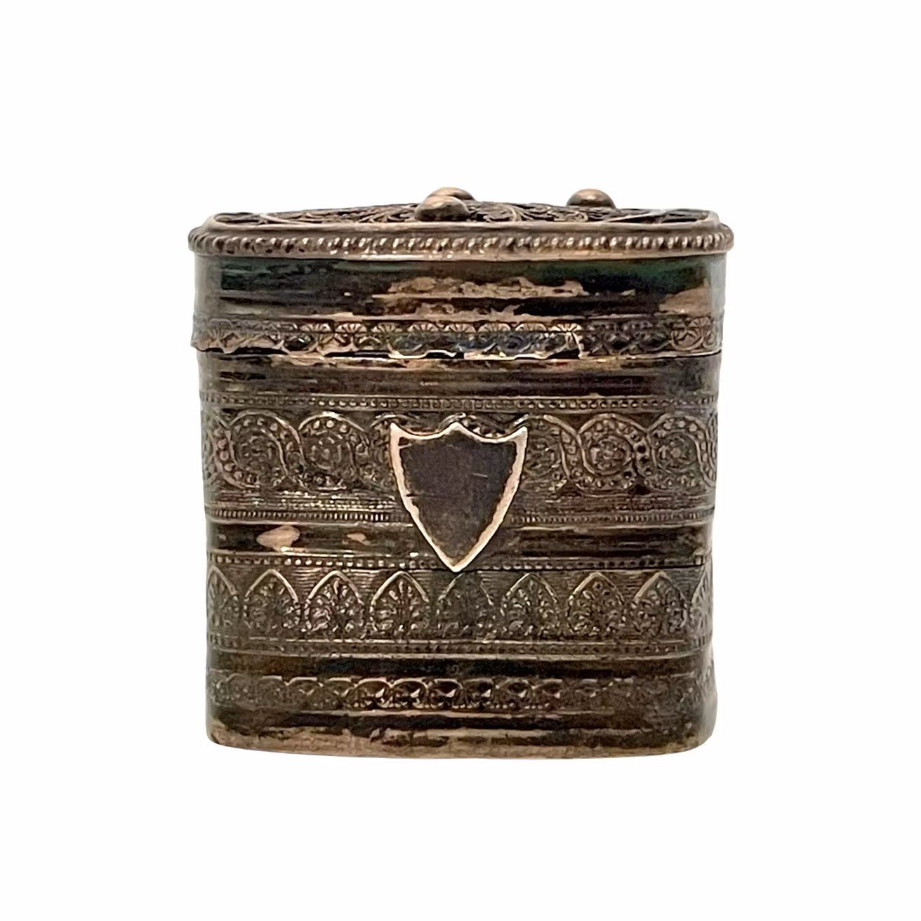 Antik Nederländsk silverdosa - 1800-talet