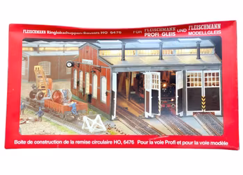 Fleischmann Ringlokschuppen Bausatz HO 6476 - Lokstall i byggsats