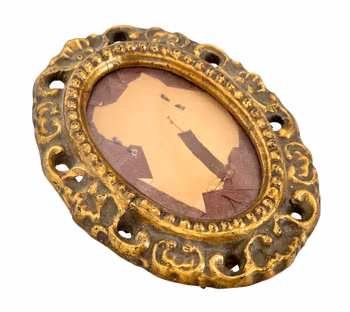 Antik oval träram - 1700-tal, Barockstil