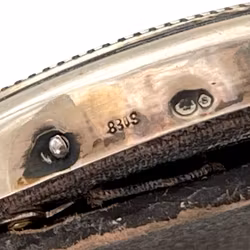 Marco ovalado antiguo de plata - estampado 830S