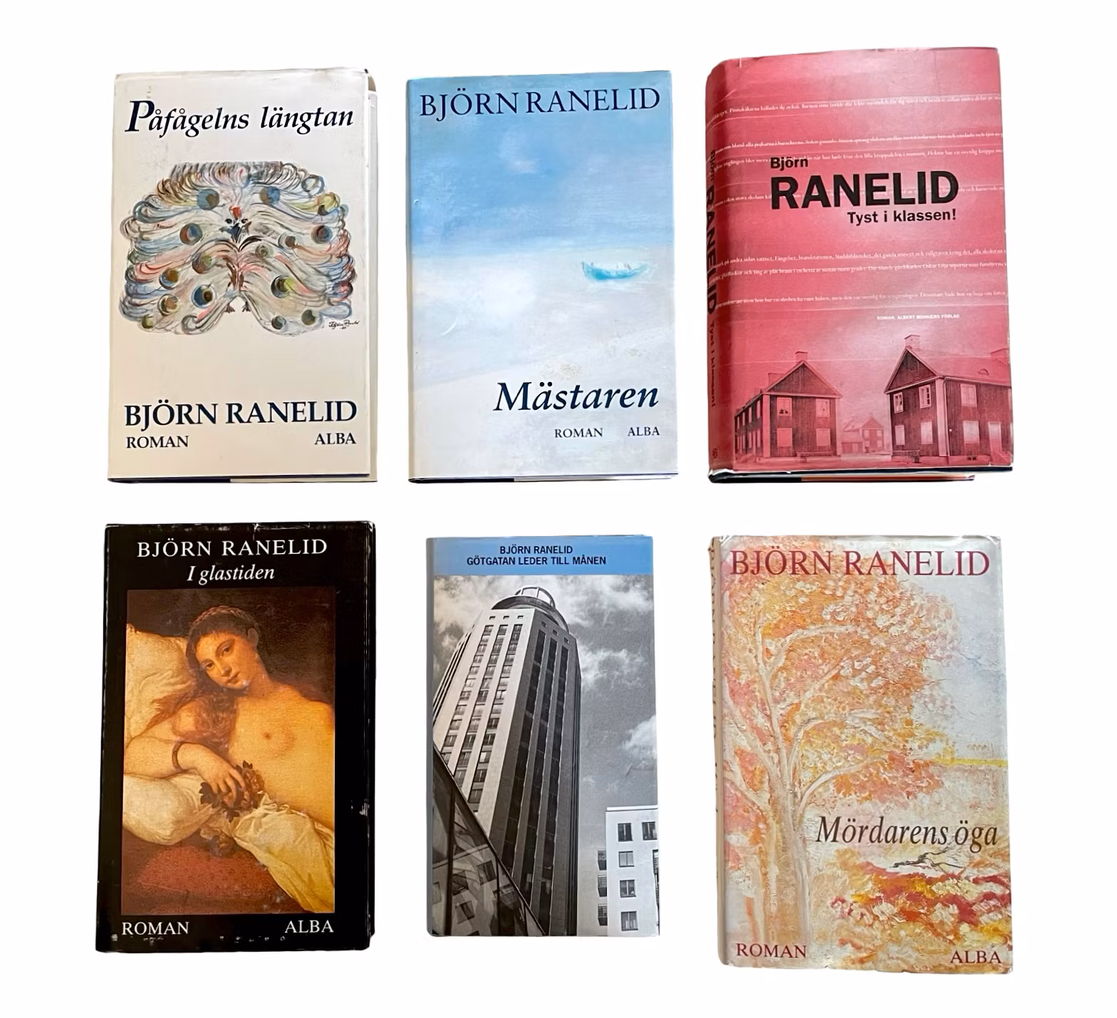 Björn Ranelid - 6 tidiga romaner (Alba förlag) - komplett samling