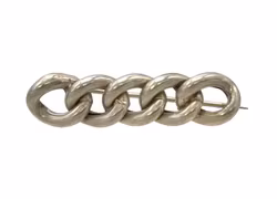 Vintage silverbrosch i kedjelänksdesign