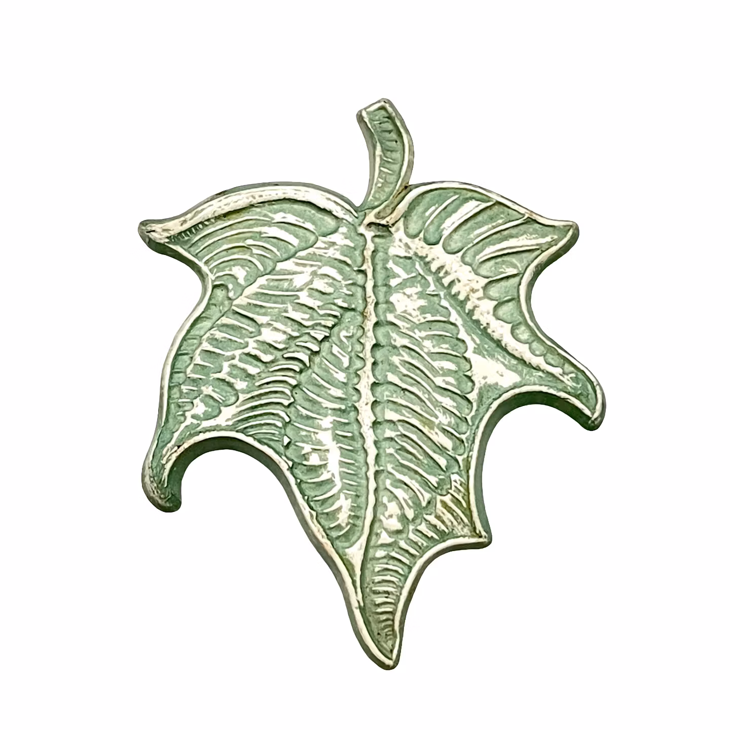 Vintage Bladformad brosch