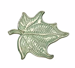 Vintage Bladformad brosch