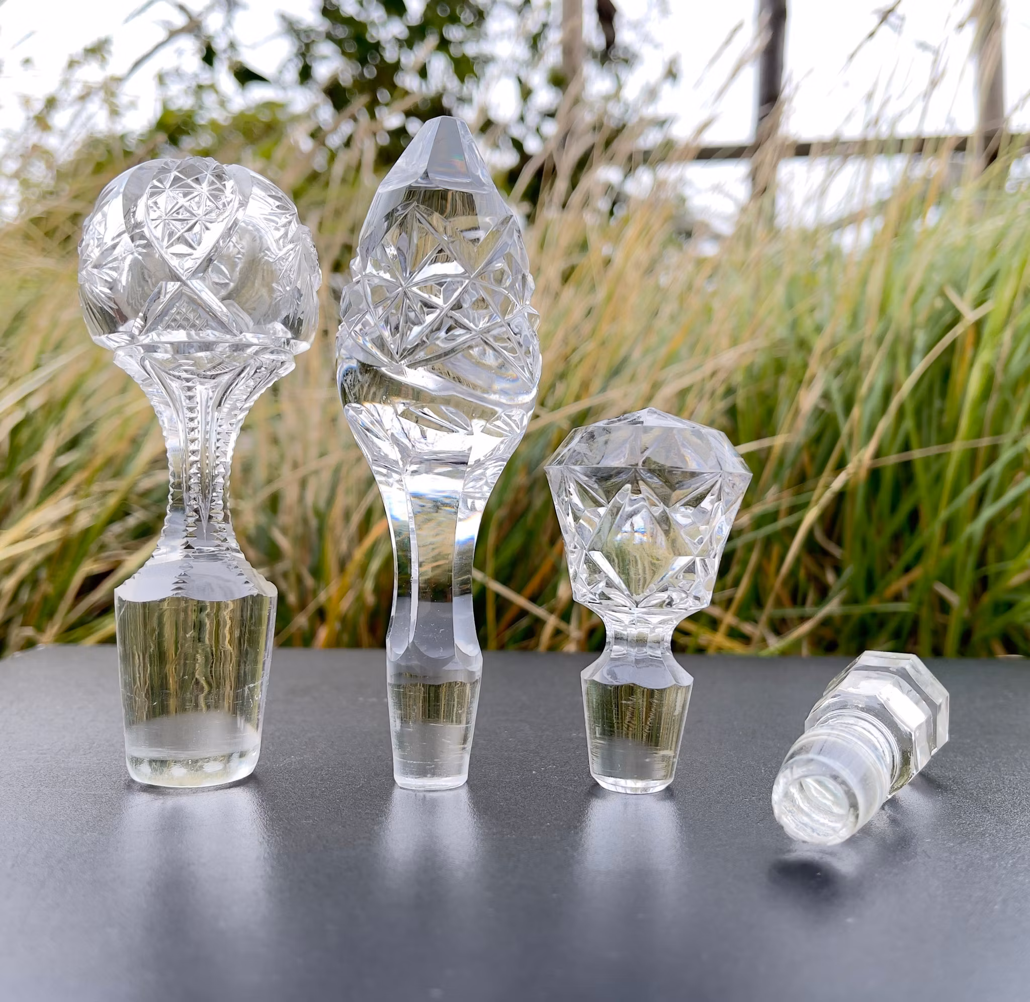 Kristallproppar / Karaffproppar i slipad kristall