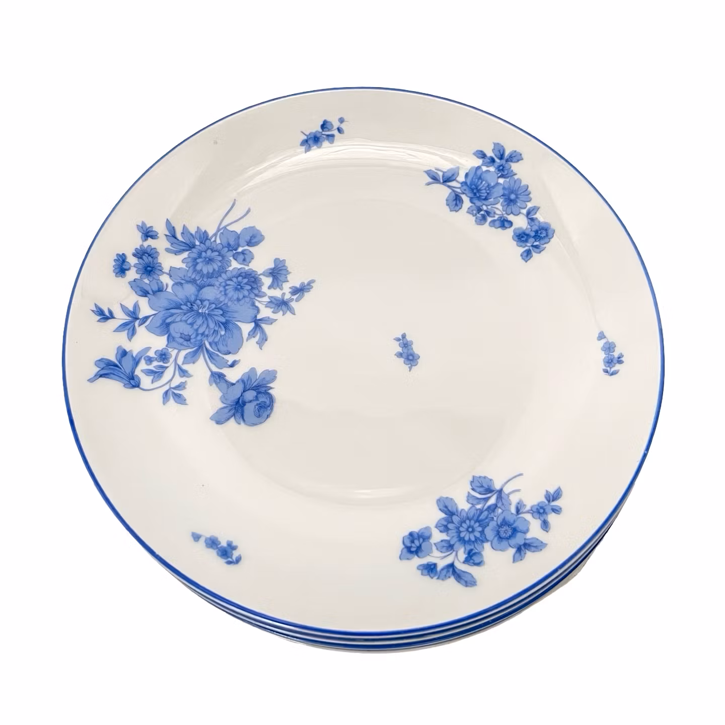 Rosenthale - Blåblommiga porslin assietter
